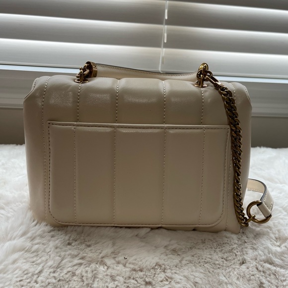 Tory Burch Kira Small Quilted Top Handle satchel Crossbody Bag Brie - Picture 5 of 14
